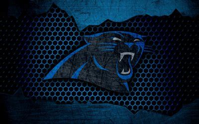 Download wallpapers Carolina Panthers, 4k, logo, NFL, american football ...