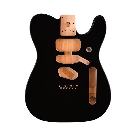 Fender Deluxe Telecaster Body, Black - StewMac