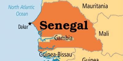 Dakar Senegal map - Map of dakar Senegal (Western Africa - Africa)