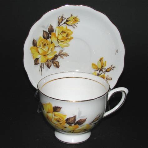 Colclough Yellow Roses Teacup at Classy Option - Tea Cups Colclough China