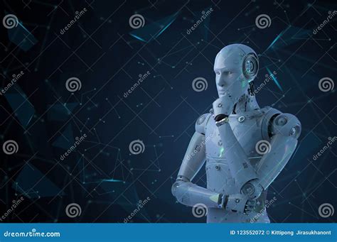 Ai Robot Thinking Stock Photo | CartoonDealer.com #123552072