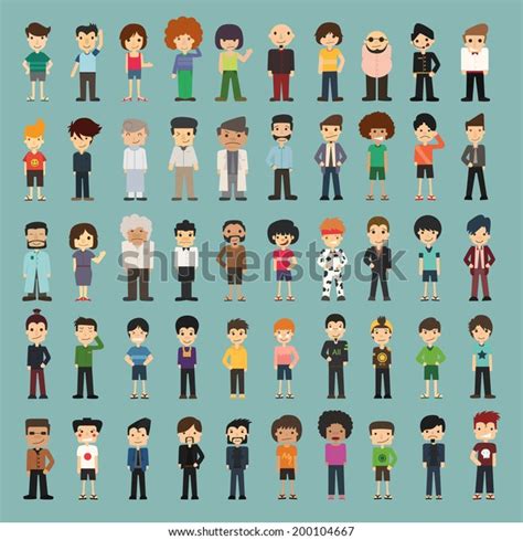 Group Cartoon People Eps10 Vector Format Stock Vector (Royalty Free ...