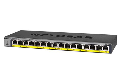 GS116PP | PoE+ Supported Unmanaged Switches | NETGEAR