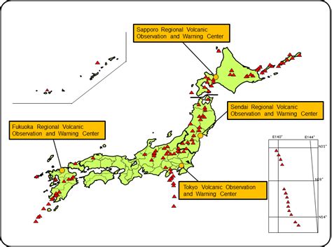 Volcanoes In Japan Map - Japan volcano MAP: Where is Mount Kusatsu ...