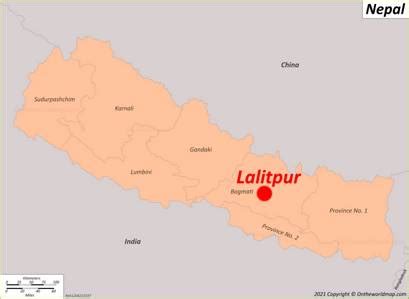 Lalitpur Map | Nepal | Detailed Maps of Lalitpur