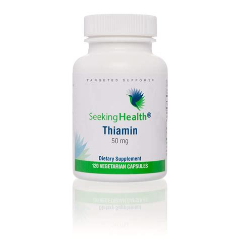 Seeking Health | Thiamine Supplement | Vitamin B1 | 50 mg | 120 ...