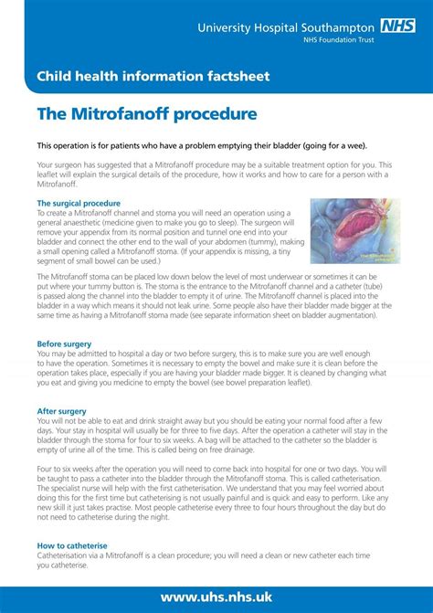 The Mitrofanoff procedure