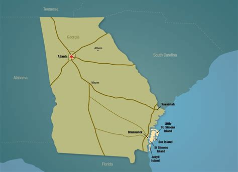 Jekyll Island Georgia Map - Sasha Costanza