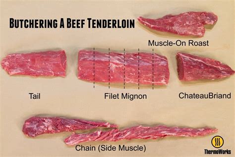 Portions from a butchered beef tenderloin Best Beef Tenderloin Recipe ...