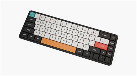 65-Percent Layout Keyboard Black 3D model | CGTrader