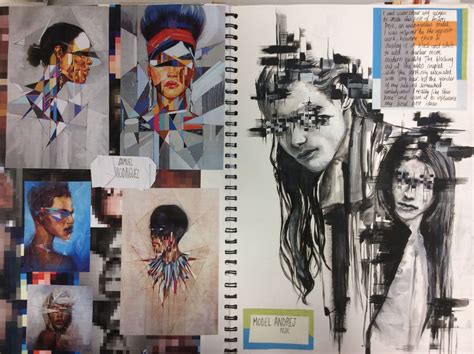 Gcse Art Sketchbook Layout Ideas ~ Cool Gcse Art Sketchbook Layout ...