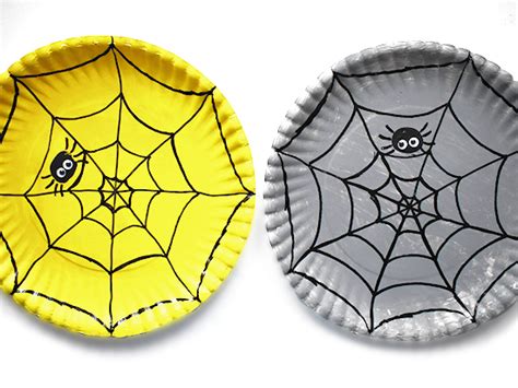 Paper Plate Spider Web Craft - Our Kid Things