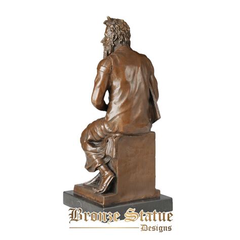 Moses with the ten commandments statue bronze replica by michelangelo – Bronze Statue Designs