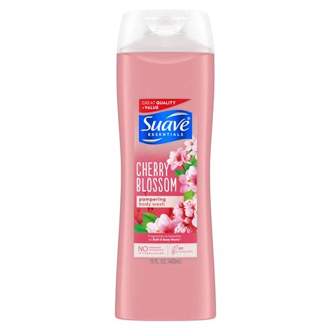 Suave Essentials Wild Cherry Blossom Body Wash - Shop Cleansers & Soaps ...