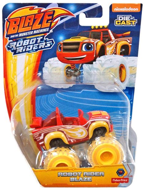 Fisher Price Blaze the Monster Machines Nickelodeon Robot Rider Blaze Diecast Car - ToyWiz