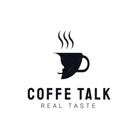 Premium Vector | Coffee talk logo template. modern vintage coffee shop ...