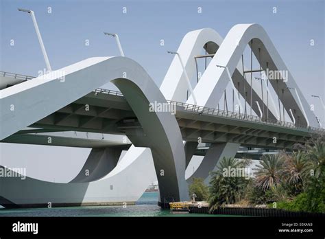 Modern Sheikh Zayed Bridge designed by Zaha Hadid in Abu Dhabi United ...