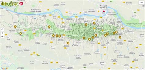 Interactive map of Fruška Gora -monasteries (www.fruskac.net) | Download Scientific Diagram