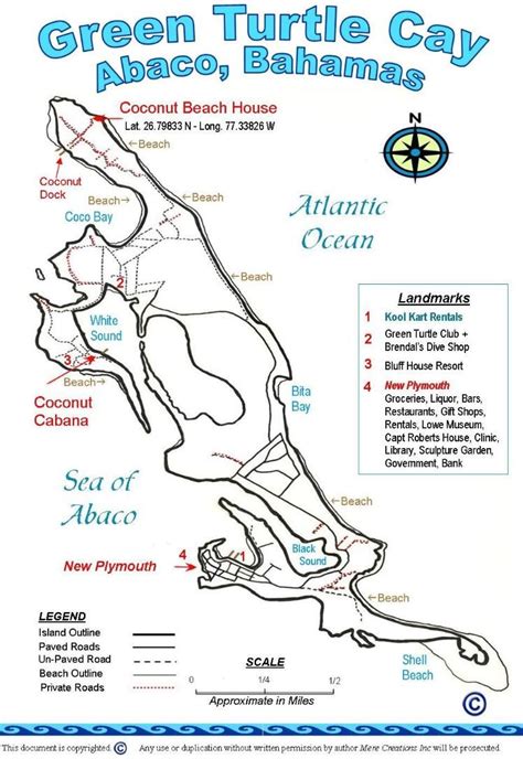 Bahama Map Location Vacation Rental Oceanfront Green Turtle Abaco | Green turtle, Bahama map ...