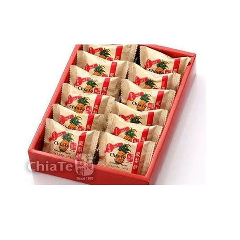 CHIATE Chia Te Taiwan Bakery Pineapple Cake Pineapple Pastry (12 pcs/B ...