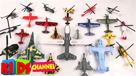 Airplane Toys 12 Pack Vehicle Aircraft Plane Playset, Includes Styles Of Bomber, Military, F-16 ...