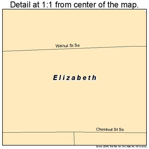 Elizabeth Indiana Street Map 1820674