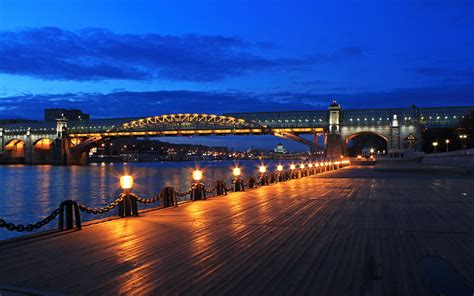 Serene Bridge at Night - Stunning HD Wallpaper