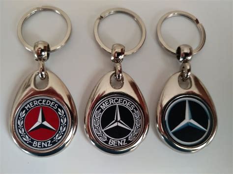 MERCEDES BENZ 3 pack of keychains double sided