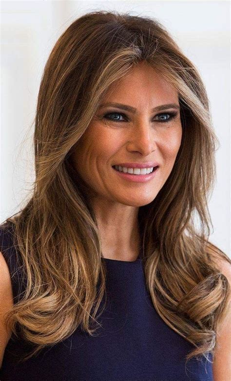 Melania Trump. | Long hair styles, Hair styles, Beauty