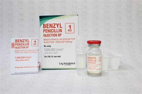 BenzylPenicillin Injection BP 1 MIU Manufacturer & Supplier