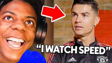 iShowSpeed Reacts To Ronaldo Shouting Him Out - YouTube