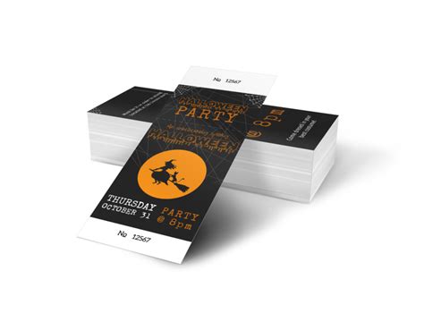 Halloween Party Ticket Template | MyCreativeShop