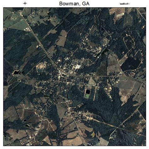 Aerial Photography Map of Bowman, GA Georgia