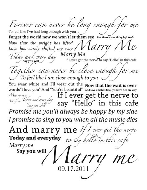 Marry Me Train Lyrics