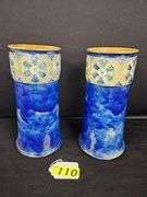 (2) ANTIQUE ROYAL DOULTON STONEWARE VASES: - Auctions and Services Unlimited