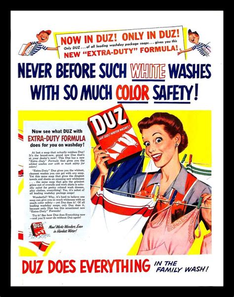 1949 Duz Soap Vintage PRINT AD Laundry Detergent Clothes Wash Housewife 1940s | eBay | Print ads ...