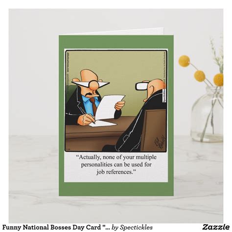 Funny National Bosses Day Card "Spectickles" #bossday #funnycards #funnycartoons #humor | Bosses ...