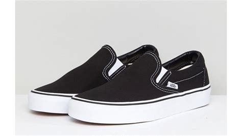 Vans Classic Slip On Black White | The Sole Womens