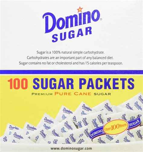 Domino Sugar Packets (100 x 3.54g) - Individual Portions for Sweetening ...