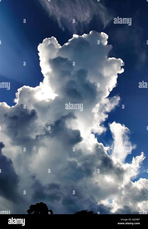 Clouds over the Caribbean Stock Photo - Alamy