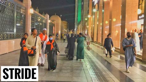 Night Walk in Haram Sharif | Exploring the Heart of Madinah - YouTube