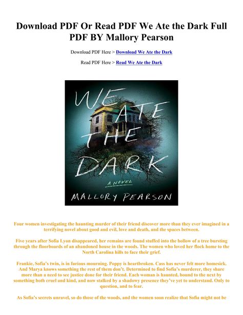 [PDF] Download We Ate the Dark - Mallory Pearson by belitacolumbus99 ...