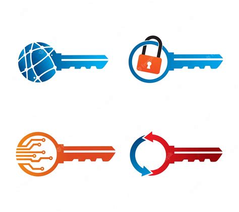 Premium Vector | Modern key logo or icon template design vector