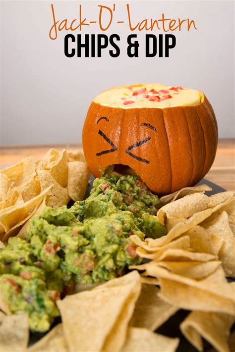 Jack O' Lantern Chips and Dip Recipe