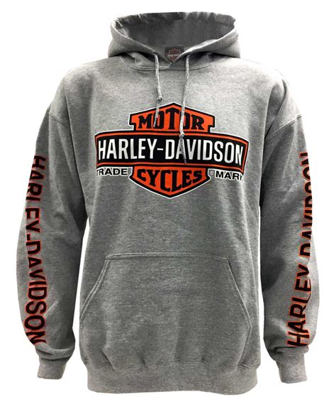 Harley-Davidson Men's Bar & Shield Logo Pullover Hooded Sweatshirt ...