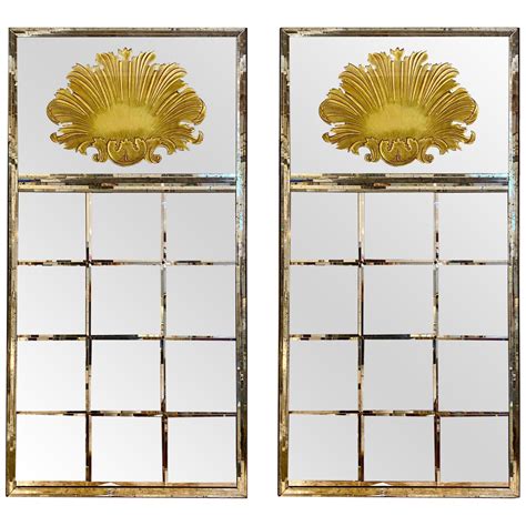 Pair of Art Deco Style Mirrors at 1stDibs