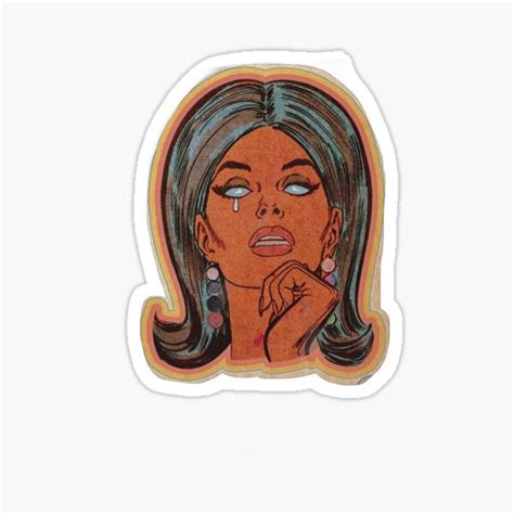 "crying girl" Sticker by cruzzell | Redbubble