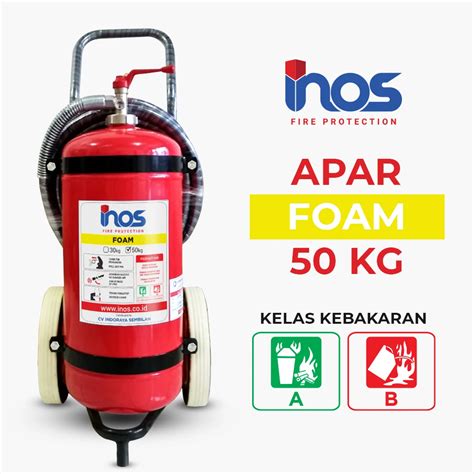 Harga APAR / APAB Foam / Busa 50 Kg trolley - INOS Fire Protection - Tabung Pemadam / APAR INOS