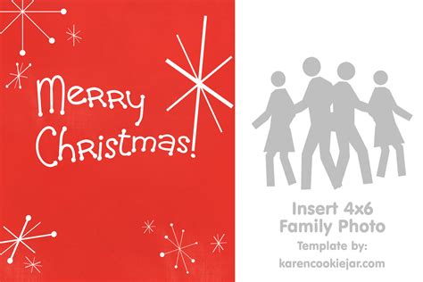 Free Photo Christmas Card Template - Karen Cookie Jar