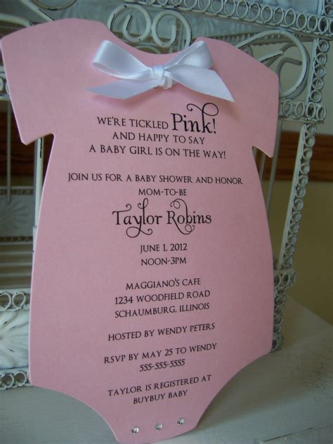 Cute Baby Shower Homemade Invitations - Invitation Design Blog